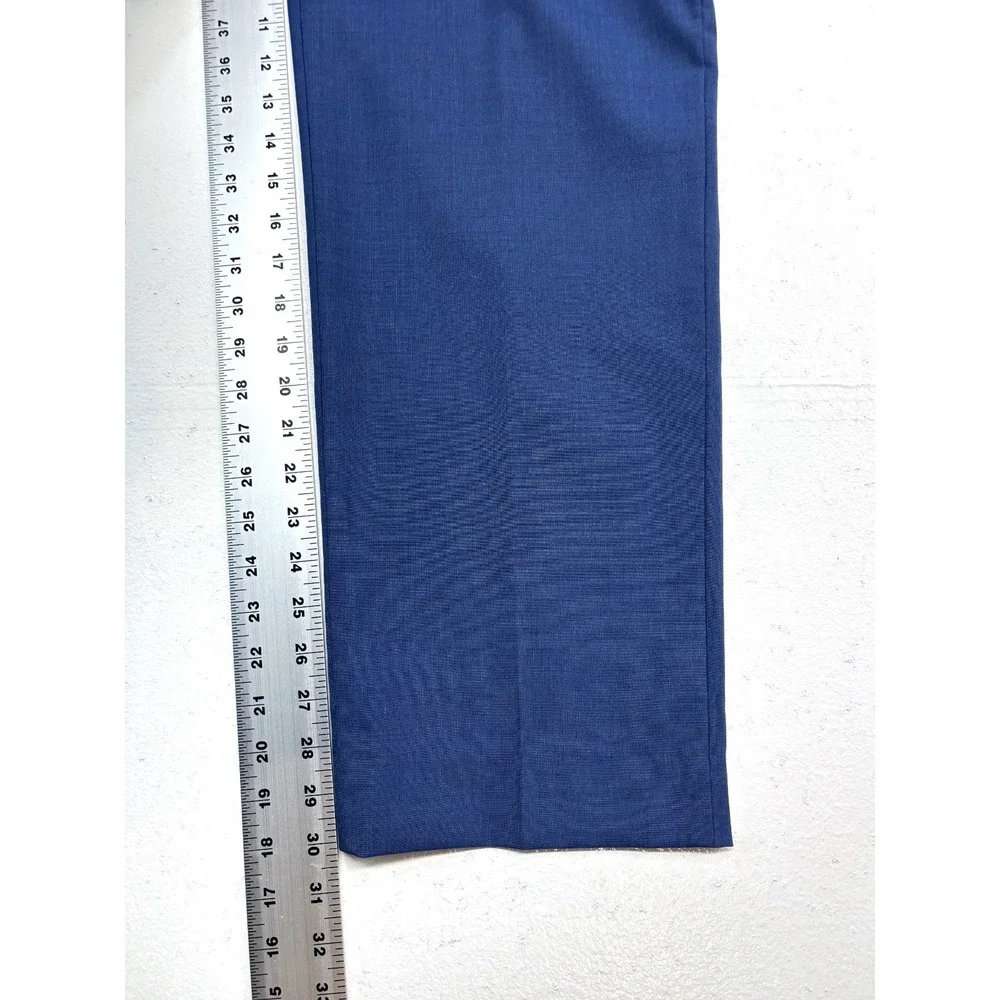 NEW Banana Republic 36x30 Navy Blue Wool Dress Pants Slim Fit Trouser‎ Stretch